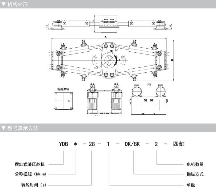 Piston Type steering gear specification 3 1
